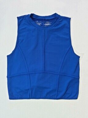 Boom Boom Jeans Womens Tank Top Large‎ Royal Blue Athleisure Gorpcore Activewear